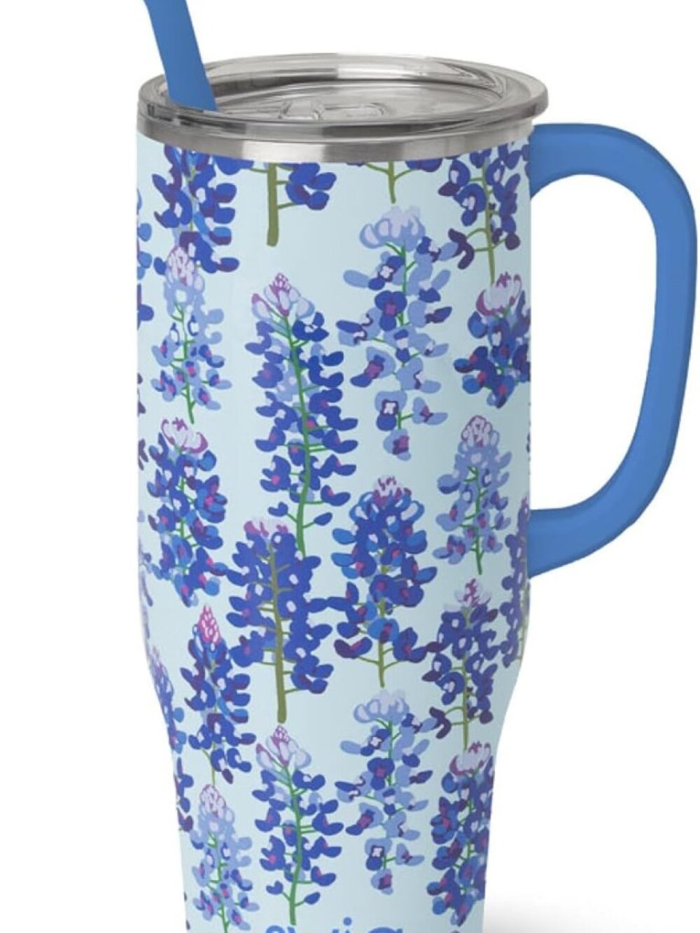 NWT SWIG BLUE BONNET INSULATED STAINLESS STEEL MEGA MUG 40oz Floral Retired